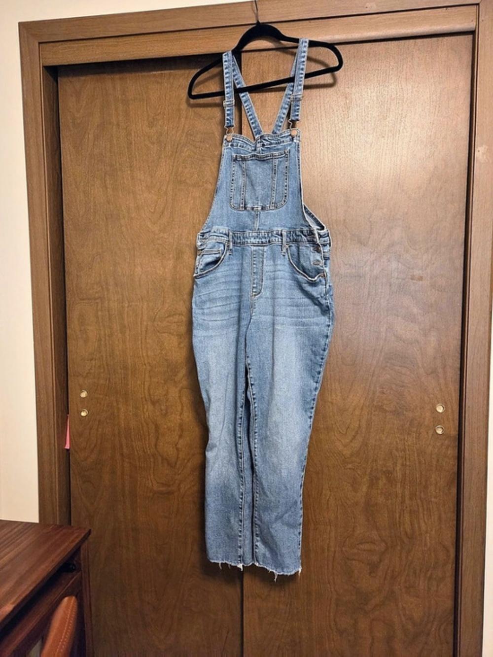 Universal Thread Women's Relaxed Denim Overalls Blue 14/32R